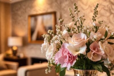 Un salón elegante y acogedor